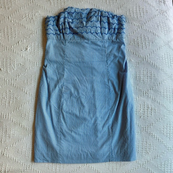 Lily Pulitzer Strapless Gingham Mini Dress - Picture 1 of 5